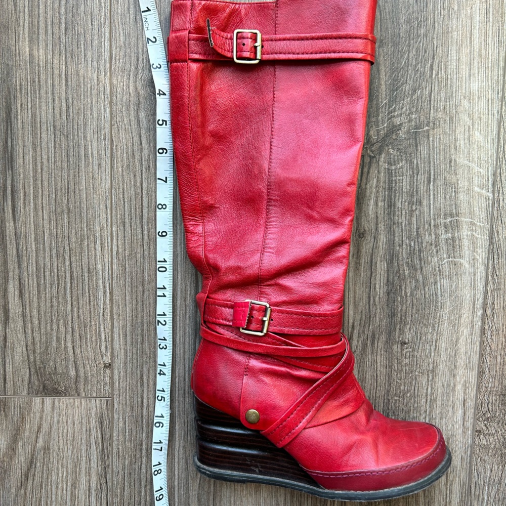 Miz Mooz Red Heeled Boots - Picture 12 of 12